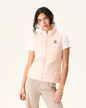 Light Pink JOTT Seda Sleeveless Women's Down Jackets | YPK-3760