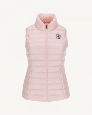 Light Pink JOTT Seda Sleeveless Women's Down Jackets | FNU-5051