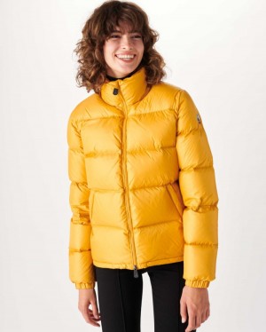 Mustard JOTT Cardiff Great Cold Quilted Women's Down Jackets | FFV-5404