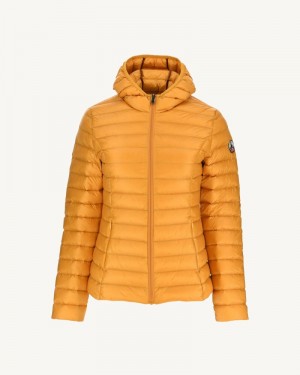 Mustard JOTT Cloe Light Hooded Women's Down Jackets | HVL-4877