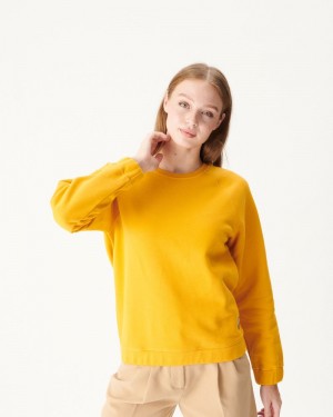 Mustard JOTT Reign Women's Sweatshirts | FGG-1342