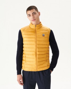 Mustard JOTT Tom Sleeveless Men's Jackets | UVU-7587