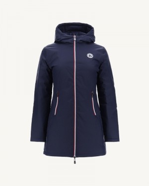 Navy JOTT Adelaide Long Reversible Women's Down Jackets | CLL-1233