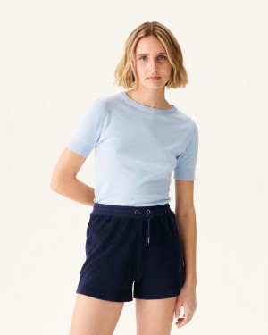 Navy JOTT Alicante Terry Women's Shorts | XJP-4020