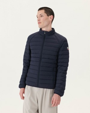 Navy JOTT Aragon Lightweight Stretch Men's Padded Jackets | TNE-0815