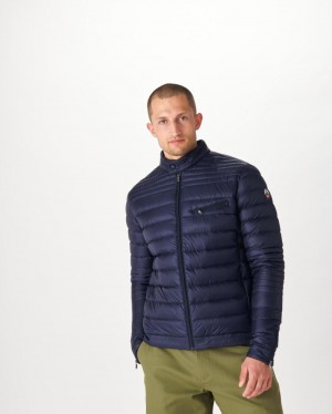 Navy JOTT David Men's Down Jackets | GUM-0324