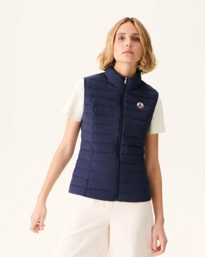 Navy JOTT Grenada Stretch Sleeveless Women's Down Jackets | YUP-6045