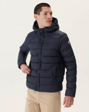 Navy JOTT Jorge Hooded Men's Puffer Jackets | AVC-1180