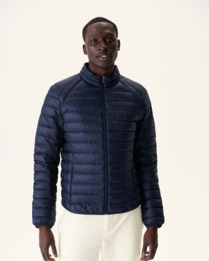 Navy JOTT Mat Lightweight Men's Padded Jackets | YNX-6031