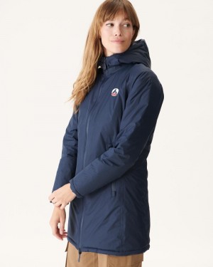 Navy JOTT Moscow Reversible Women's Down Jackets | URX-2186