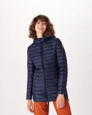 Navy JOTT Nour Hooded Women's Down Jackets | DSJ-5914