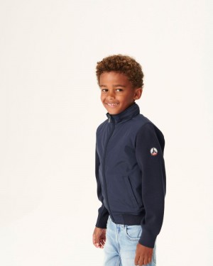 Navy JOTT Real Light Hooded Kids' Jackets | RUE-5209