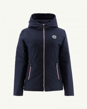 Navy JOTT Seoul Reversible Women's Down Jackets | RUL-1726