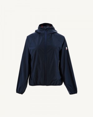 Navy JOTT Singapore Packable Waterproof Women's Jackets | ZPU-3927