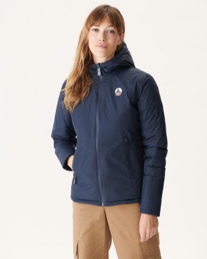 Navy JOTT Vienne Reversible Women's Down Jackets | GWD-0215