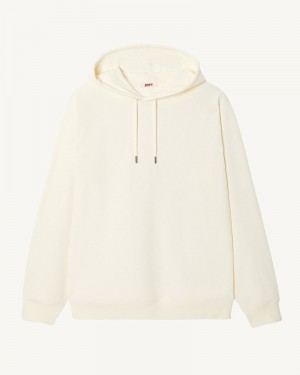 Off-white JOTT Bispo Organic Cotton Men's Sweatshirts | ZQC-5375