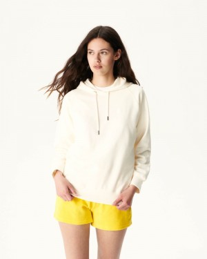 Off-white JOTT Monteria Hooded Fleece Women's Sweatshirts | BNX-8030