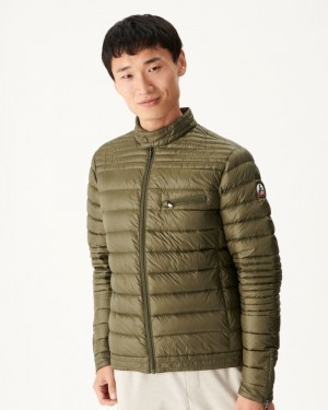 Olive JOTT David Men's Down Jackets | PRC-1956