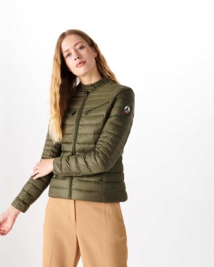 Olive JOTT Lightweight Nina Women's Down Jackets | OUV-5719