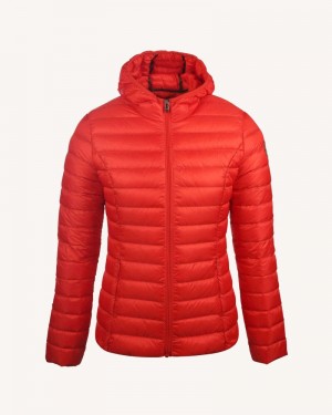 Orange JOTT Cloe Lightweight Hooded Women's Down Jackets | HHL-8434