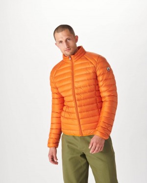 Orange JOTT Light Mat Men's Down Jackets | UDV-9850