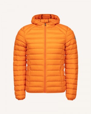 Orange JOTT Nico Lightweight Hooded Men's Down Jackets | VHW-9251