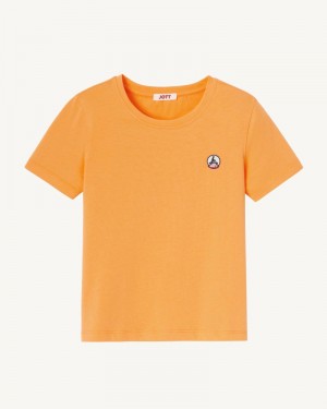 Orange JOTT Rio Round Neck Cotton Kids' T Shirts | PXG-9848