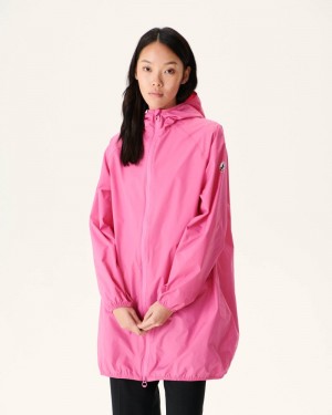 Pink JOTT Copenhagen Long Hooded Women's Jackets | LDY-0158