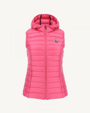 Pink JOTT Mali Lightweight Sleeveless Women's Down Jackets | WYH-6774