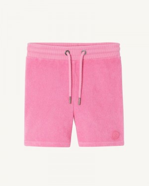 Pink JOTT Serra Cotton Terry Kids' Shorts | IAN-5611