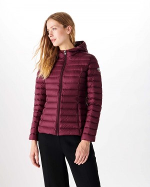 Purple JOTT Cloe Lightweight Hooded Women's Down Jackets | AGZ-4342