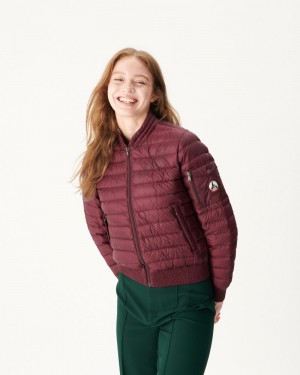 Purple JOTT Eggplant Emmy Lightweight Women's Puffer Jackets | LAN-7077