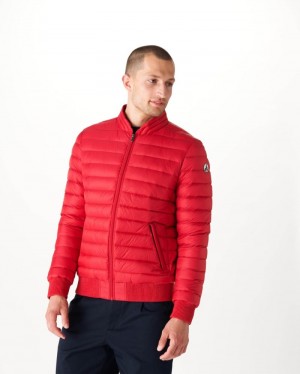 Red JOTT Light Men's Down Jackets | TLF-0020