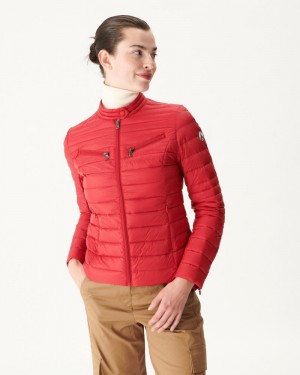 Red JOTT Nina Lightweight Women's Padded Jackets | PNK-4782