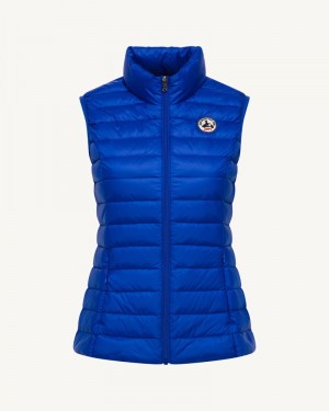 Royal Blue JOTT Seda Light Sleeveless Women's Down Jackets | RWF-9085