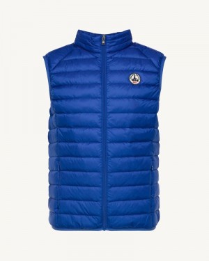 Royal Blue JOTT Tom Sleeveless Men's Padded Jackets | QSH-7720