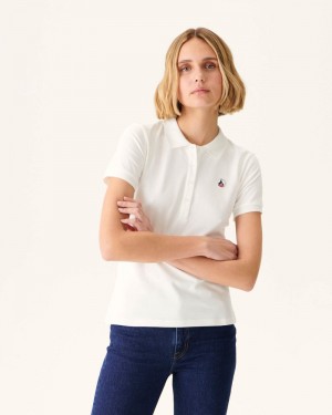 White JOTT Franca Women's Polo Shirts | ACC-5706