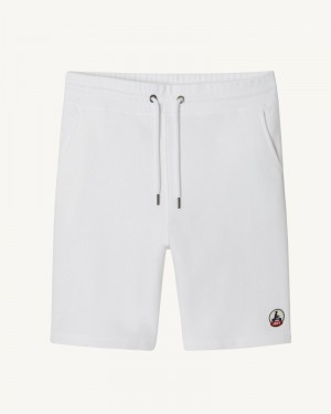 White JOTT Medellin Organic Cotton Men's Shorts | SKU-9978