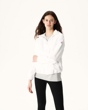 White JOTT Singapore Packable Waterproof Women's Jackets | XLH-8138