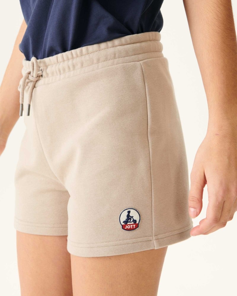 Beige JOTT Barcelona Organic Cotton Women's Shorts | QCV-3373