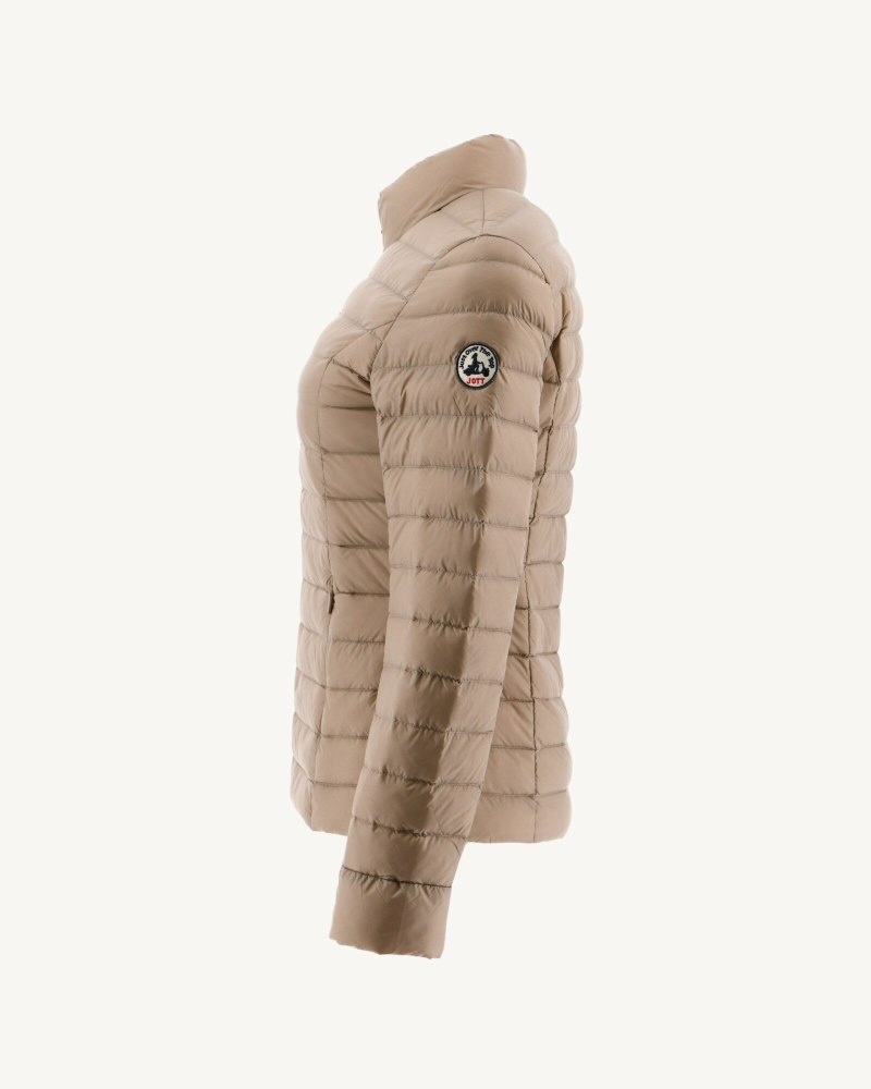 Beige JOTT Cha Light Women's Down Jackets | DWJ-2493