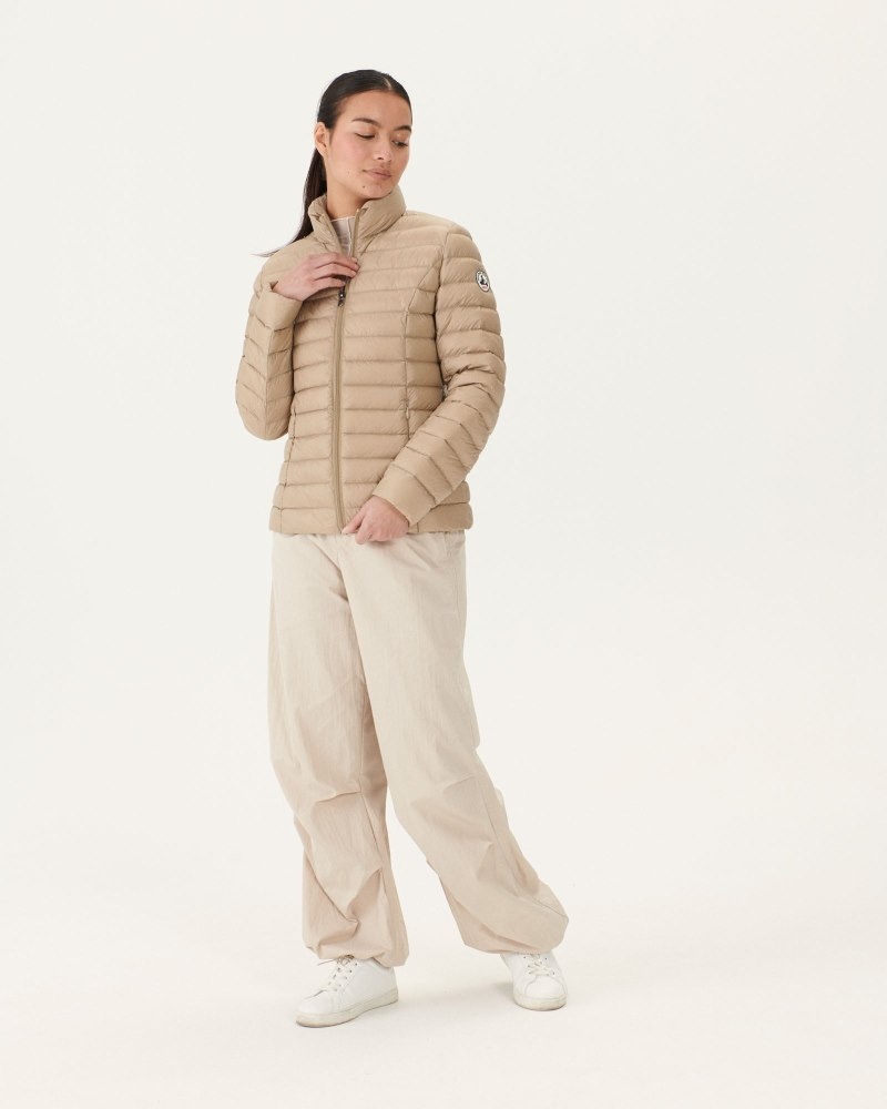 Beige JOTT Cha Light Women's Down Jackets | DWJ-2493