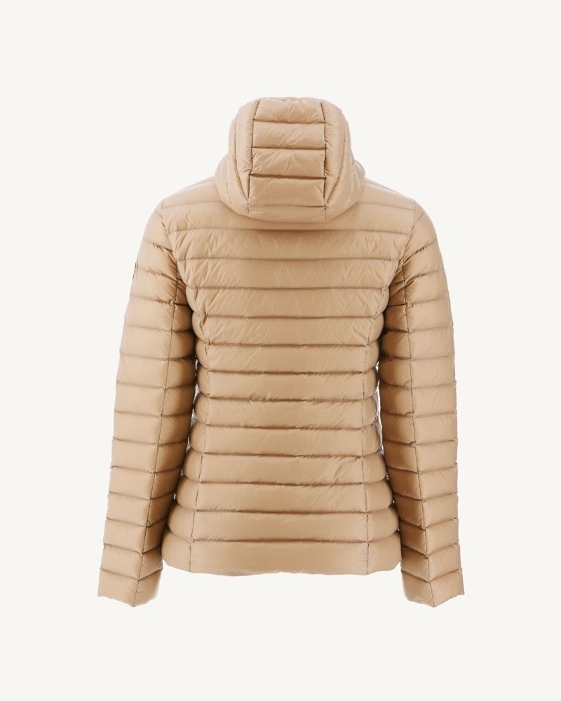 Beige JOTT Cloe Lightweight Hooded Women's Down Jackets | QPK-5680