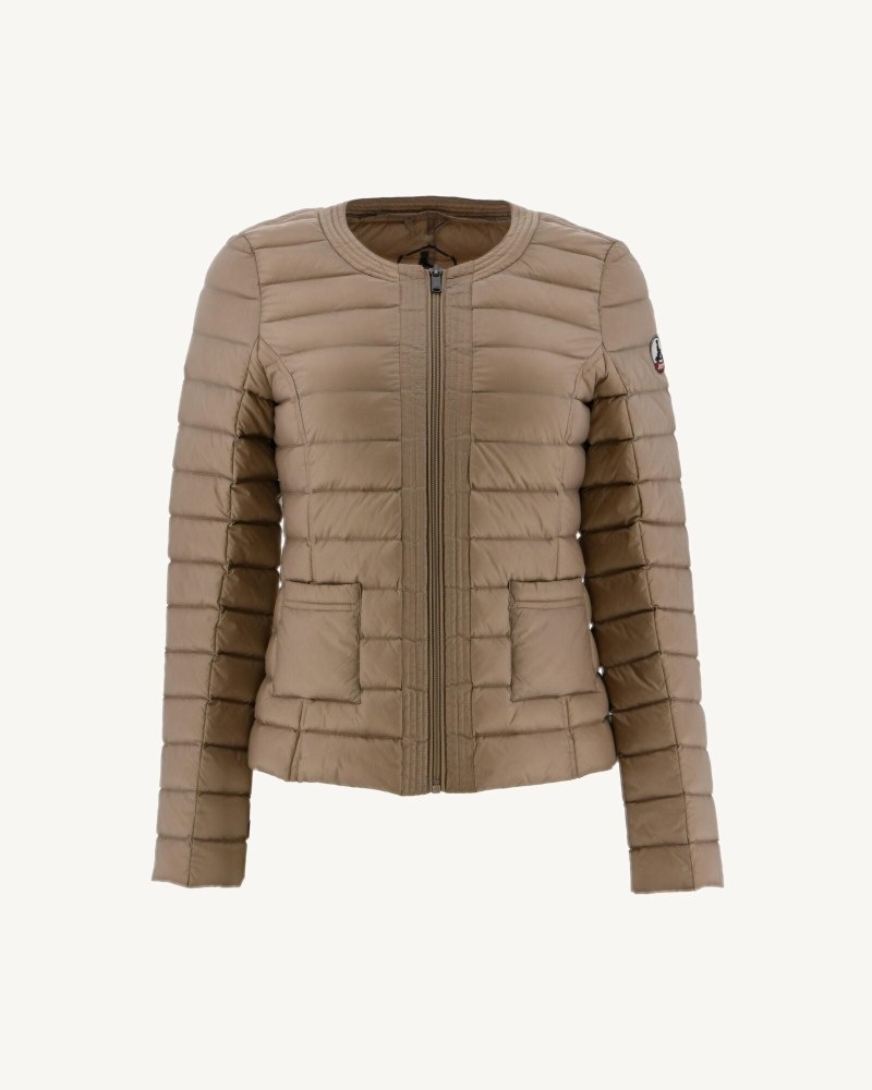 Beige JOTT Douda Light Women's Down Jackets | ZZH-7360