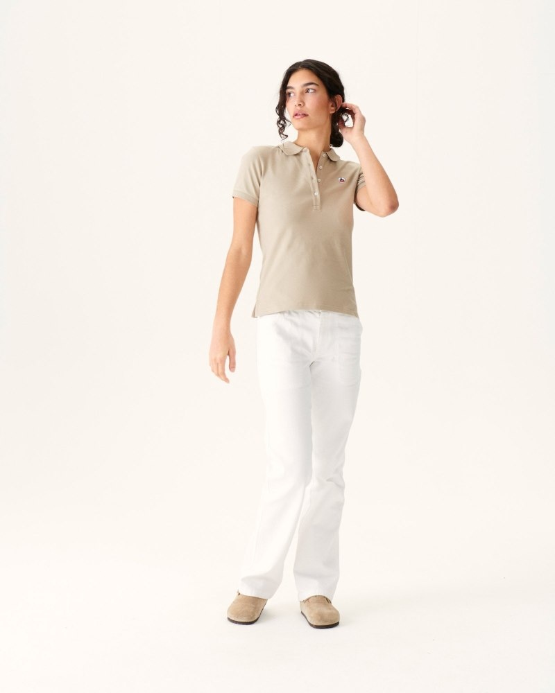 Beige JOTT Franca Beige Women's Polo Shirts | RZP-6107