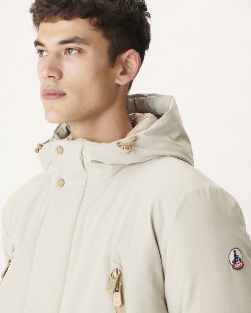 Beige JOTT Iceberg Beige Men's Down Jackets | NPJ-9732