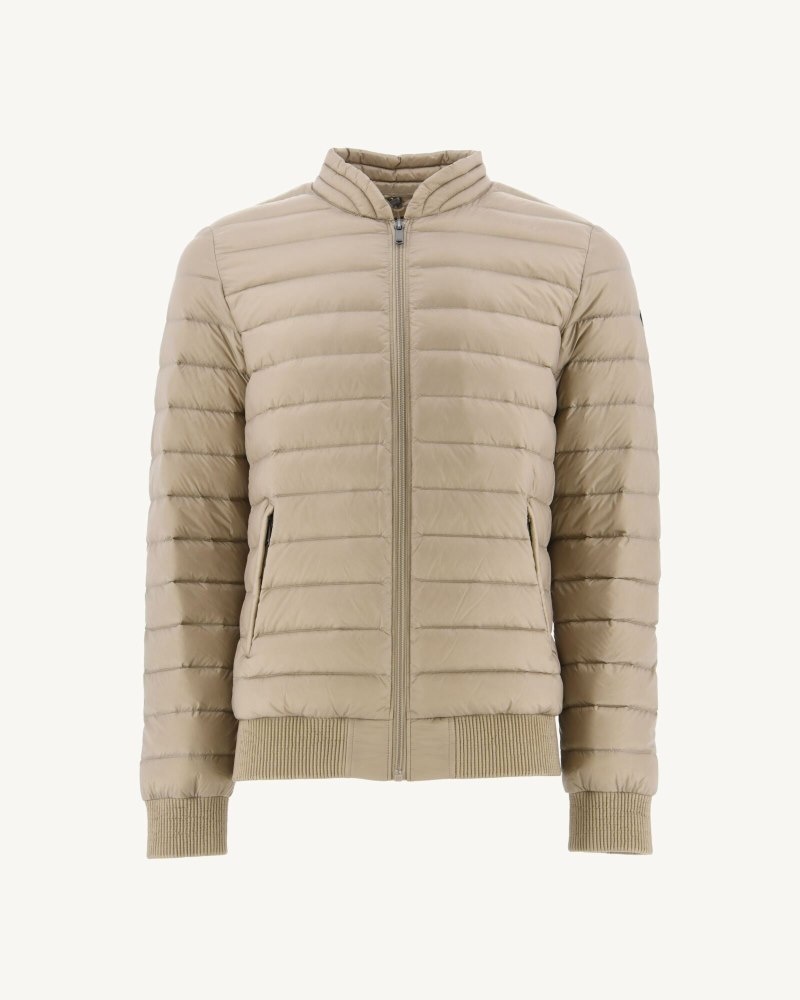 Beige JOTT Light Men's Down Jackets | CXQ-1477