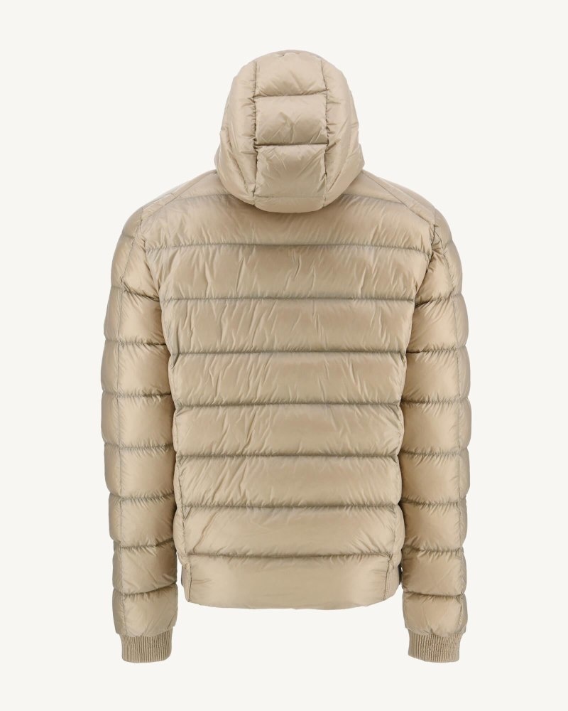 Beige JOTT Nat Extreme Cold Hooded Men's Down Jackets | BPK-1273