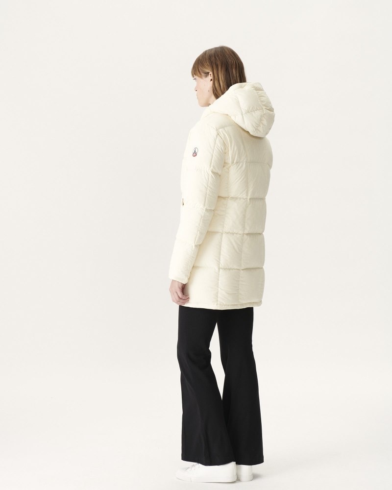 Beige / Off-White JOTT Ottawa Reversible Great Cold Women's Down Jackets | SAC-9441