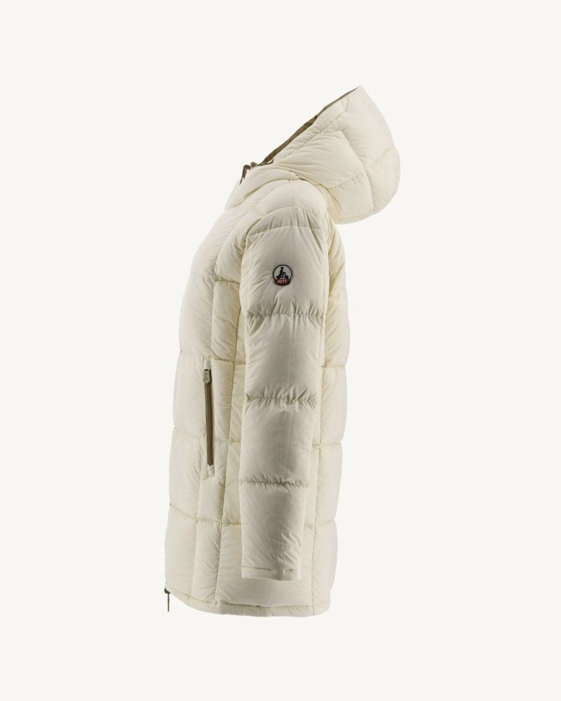 Beige / Off-White JOTT Ottawa Reversible Great Cold Women's Down Jackets | SAC-9441